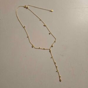 Gorjana Dainty Gold color Y-drop necklace